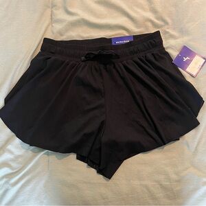 NWT JoyLab Black Double Layer Shorts